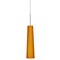Besa Lighting Camino Cord Pendant, Amber Matte, Satin Nickel Finish, 1x50W Candelabra 1BT-567480-SN - alternate 1